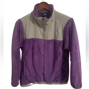 THE NORTH FACE | Kids Girls XL (18) Purple & Gray Fleece Jacket